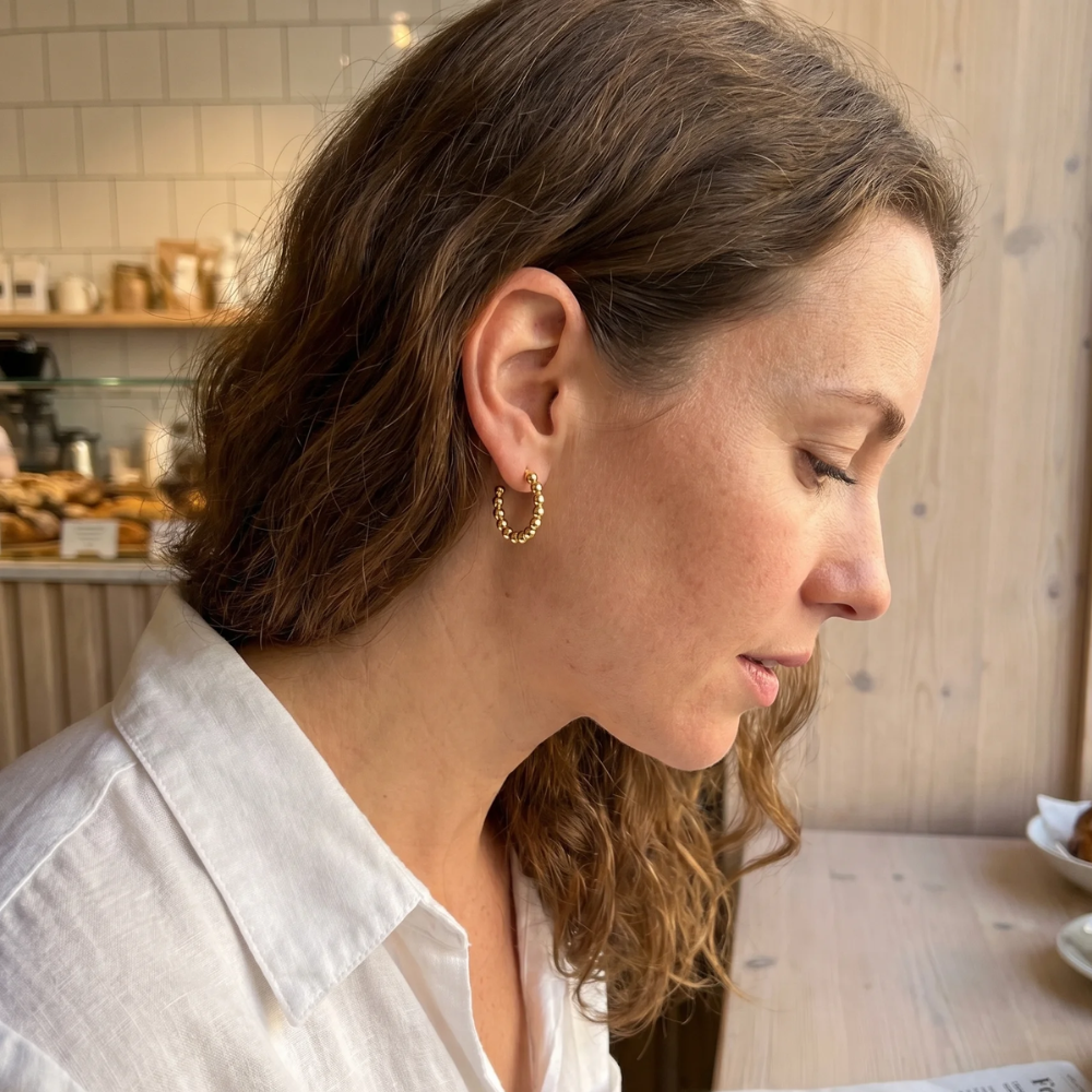 Mira Guld Øreringe