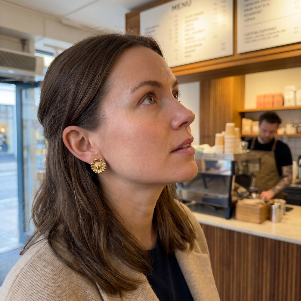 Saga Guld Øreringe
