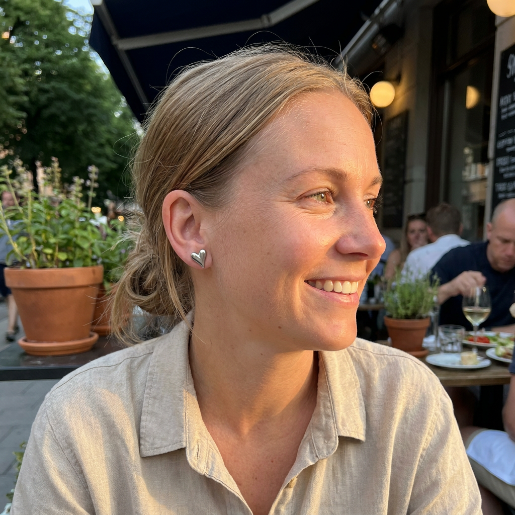 Wilma Øreringe Sølv